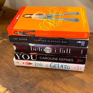 Books, You, Love and Gelato, Thirteen Reasons Why, Flawless, Before I Fall